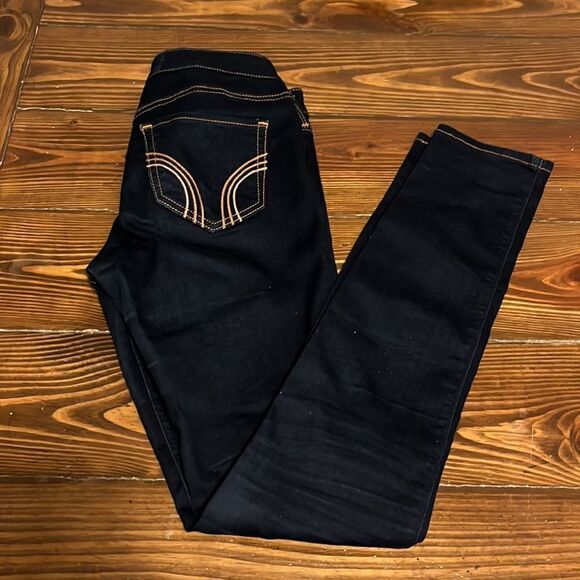 NWOT Hollister Low arise Dark Wash Skinny Jeans Leggings - Picture 6 of 6